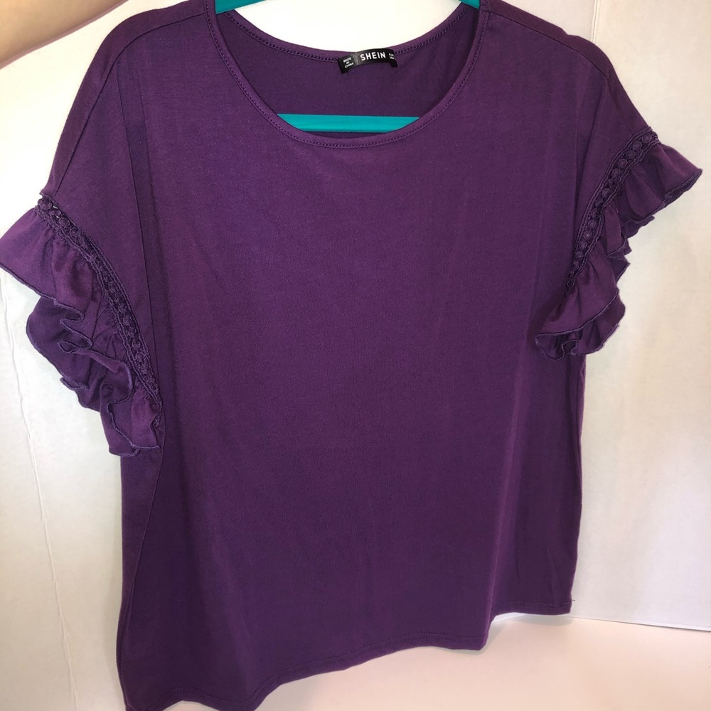 Purple SHEIN top XL